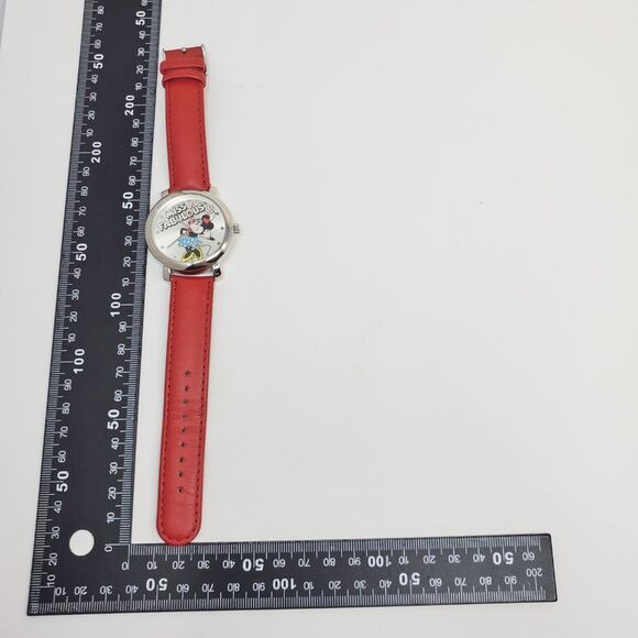Disney Minnie Mouse Fabulous Red Watch NIP Leather-Like Band main image 5